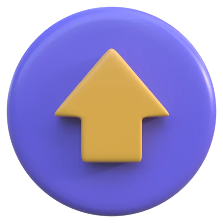 Up Button  3D Icon