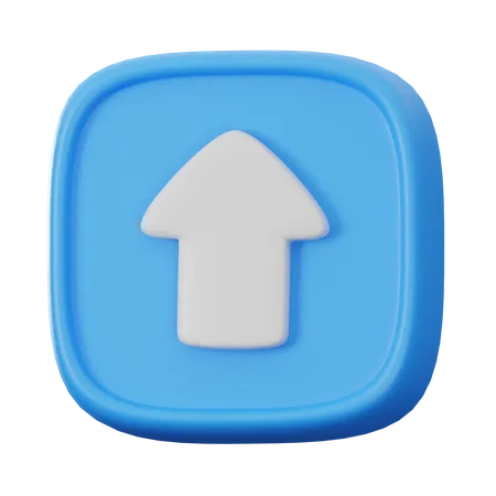 Up Button  3D Icon