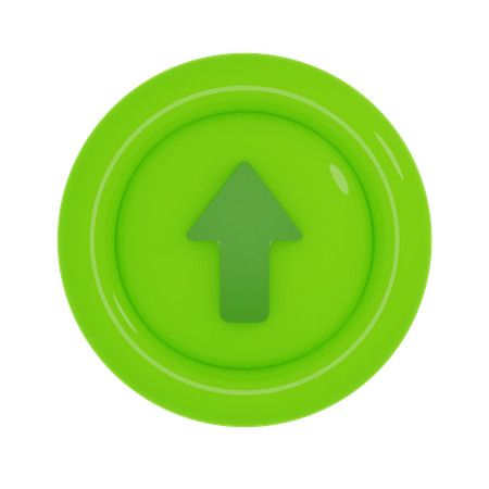 Up Button  3D Icon