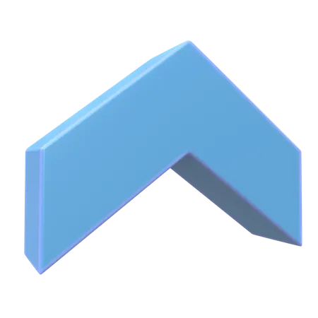 Up Chevron  3D Icon