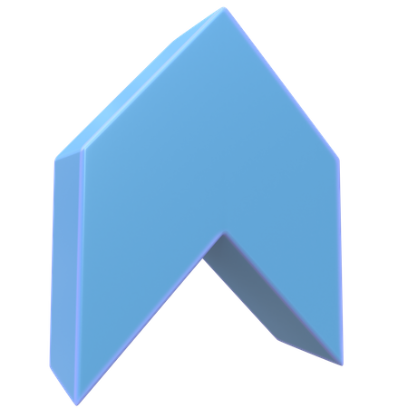 Up Chevron  3D Icon