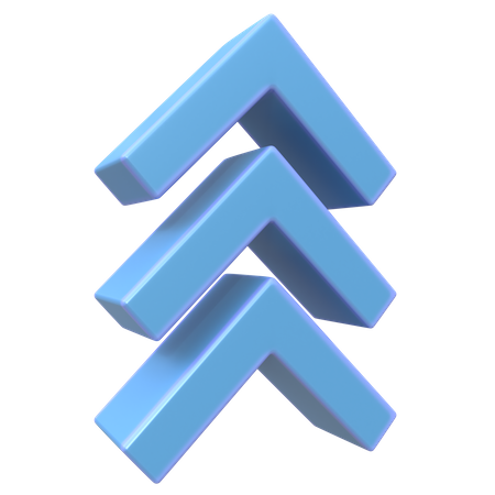 Up Chevron  3D Icon