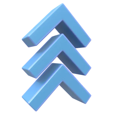 Up Chevron  3D Icon