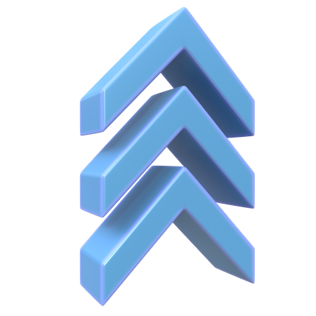 Up Chevron  3D Icon