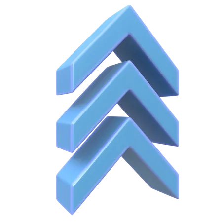 Up Chevron  3D Icon