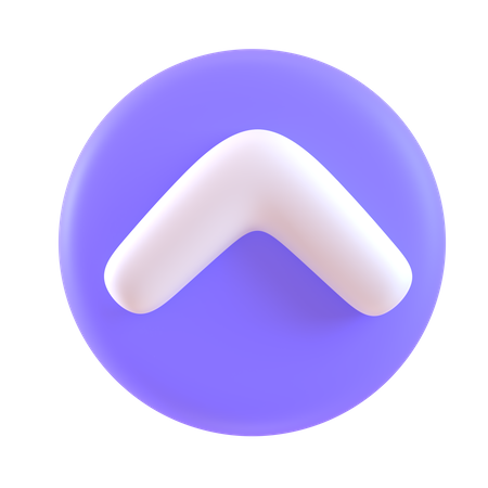 Up Chevron  3D Icon