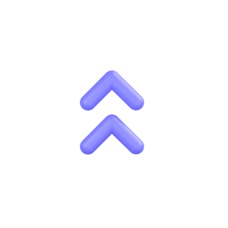 Up-chevron  3D Icon