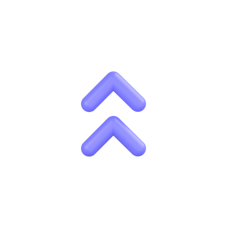 Up-chevron  3D Icon