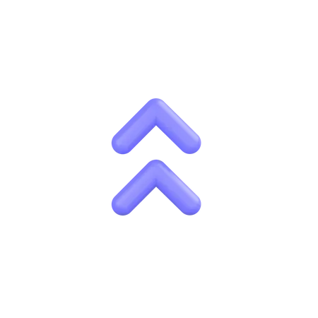 Up-chevron  3D Icon