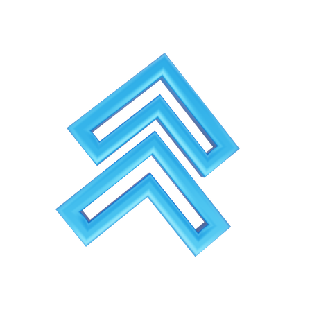 Up Chevron  3D Icon