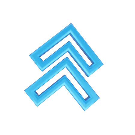 Up Chevron  3D Icon