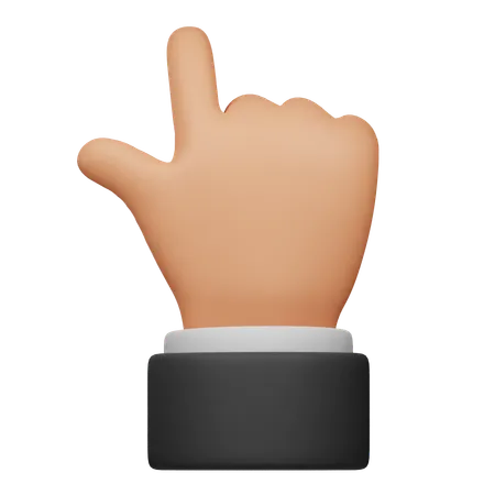 Up Direction Hand Gesture  3D Icon