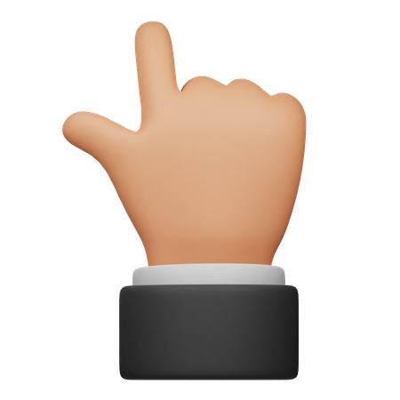 Up Direction Hand Gesture  3D Icon