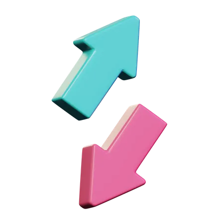 Up Down  3D Icon