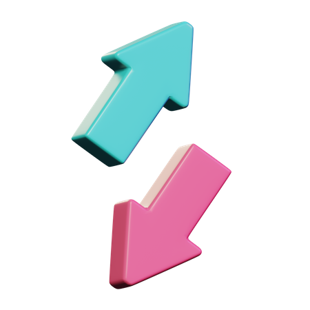 Up Down  3D Icon