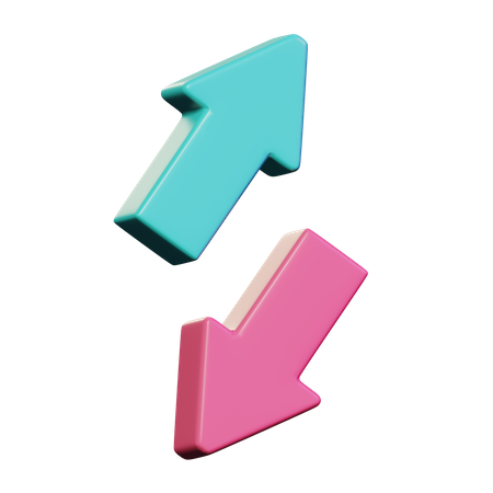 Up Down  3D Icon