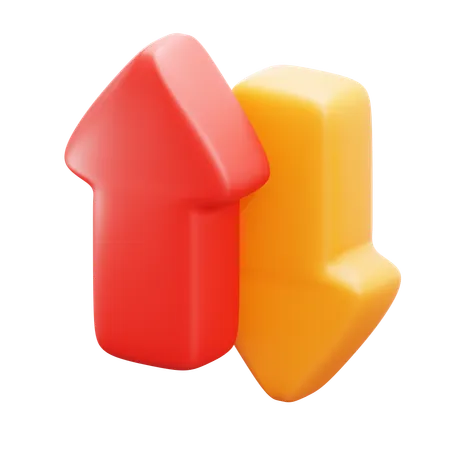 Up down arrows  3D Icon