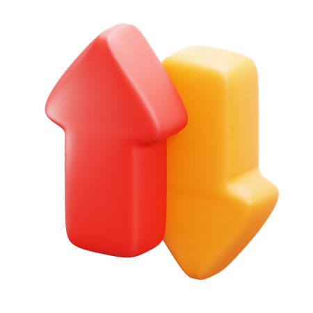 Up down arrows  3D Icon