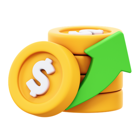 Finanzas en aumento  3D Icon