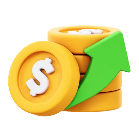 Finanzas en aumento  3D Icon