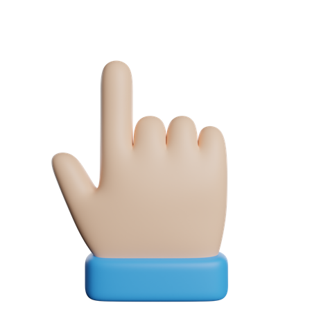 Up Hand Gesture  3D Icon