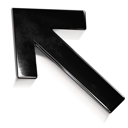 Up Left Arrow  3D Icon