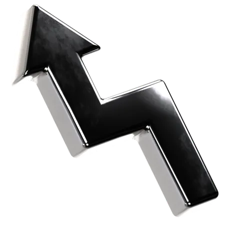 Up Left Arrow  3D Icon