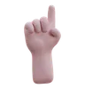 Up Pointing Hand Gesture