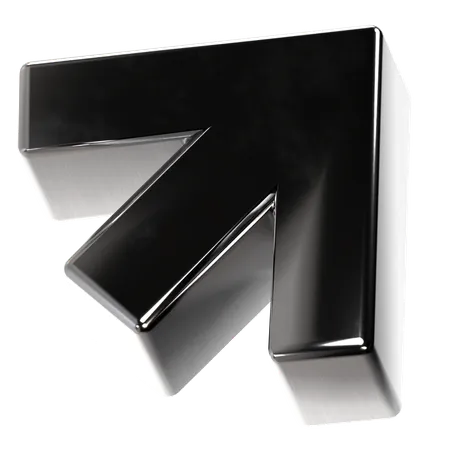 右上矢印  3D Icon