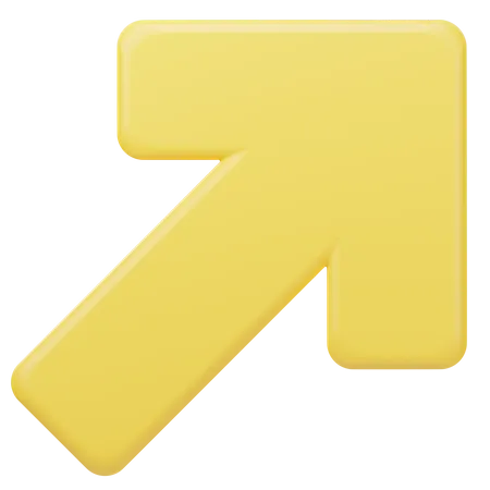 Up Right Arrow  3D Icon