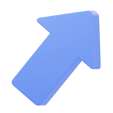 Up Right Arrow  3D Icon