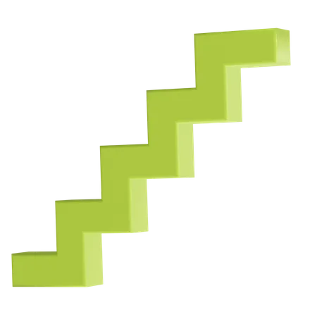 Up Stair  3D Icon