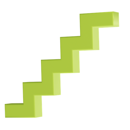 Up Stair  3D Icon