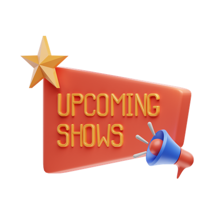 Upcoming Shows  3D Icon