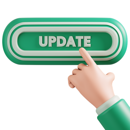 Update button  3D Icon