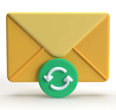Update Mail  3D Icon