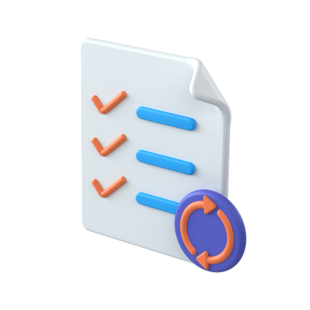 Update Records  3D Icon