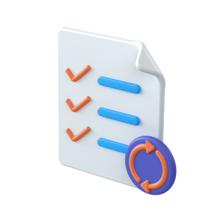 Update Records  3D Icon