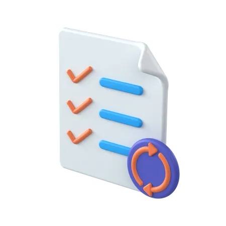 Update Records  3D Icon