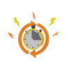 update time 3d logo