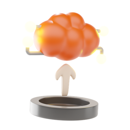 Upload  3D Icon