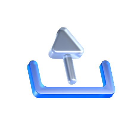 Upload  3D Icon