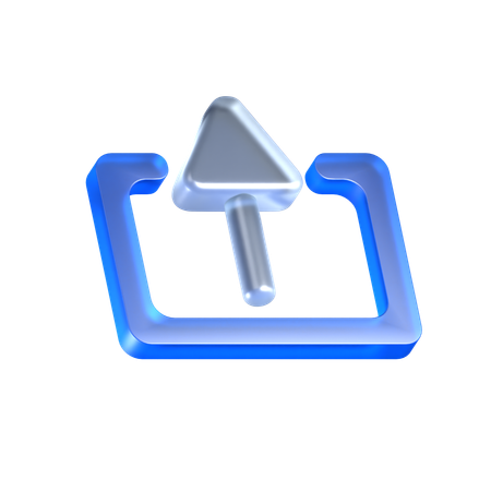 Upload  3D Icon
