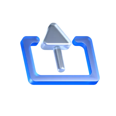 Upload  3D Icon