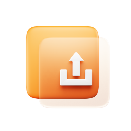 Upload  3D Icon