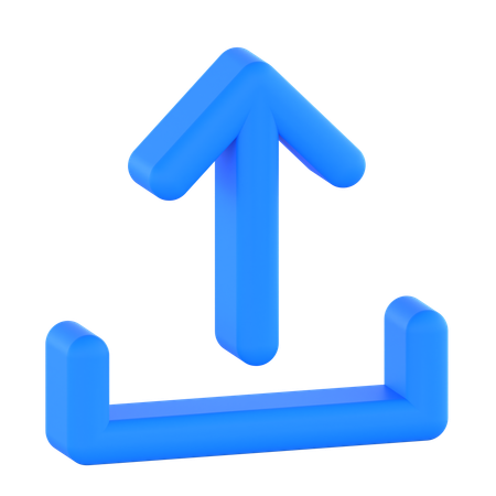 アップロード  3D Icon