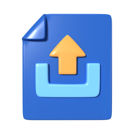 Upload  3D Icon