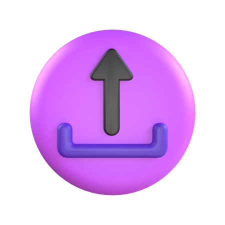 Upload  3D Icon