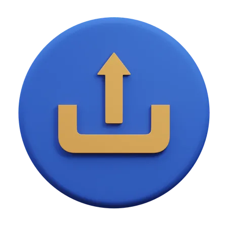 Upload  3D Icon