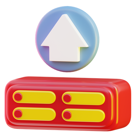 Upload  3D Icon